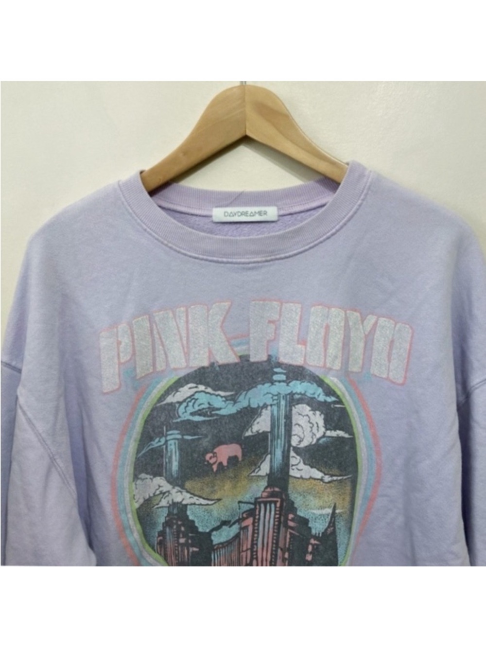Daydreamer Pink Floyd Animals Tour 77 Lavender Sweatshirt Size Small Lilac Haze - Picture 5 of 10
